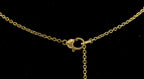 Judith Ripka - Vintage Gold Tone Sterling Silver with CZ Station Chain Necklace