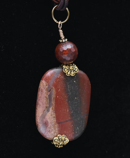 Red Jasper Pendant Necklace