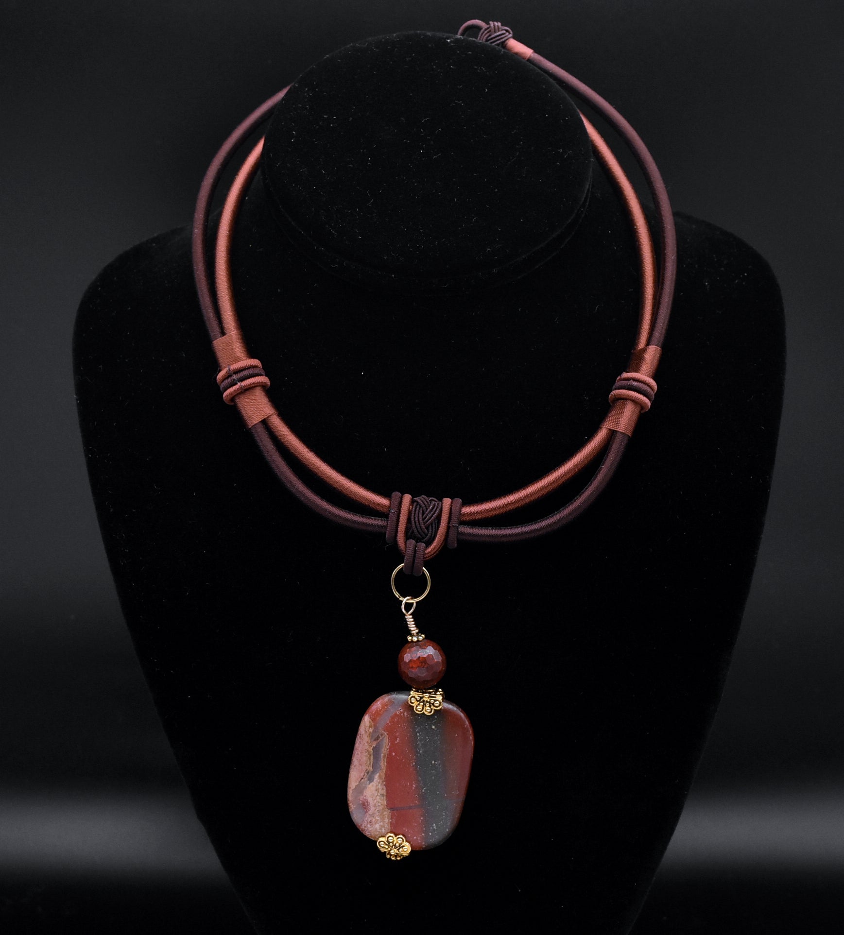 Red Jasper Pendant Necklace