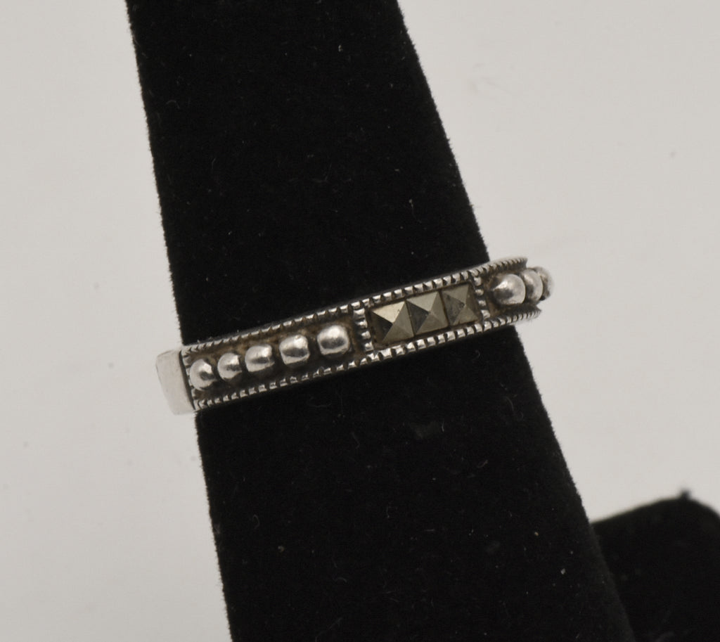 Judith Jack - Sterling Silver and Marcasite Band - Size 5.75