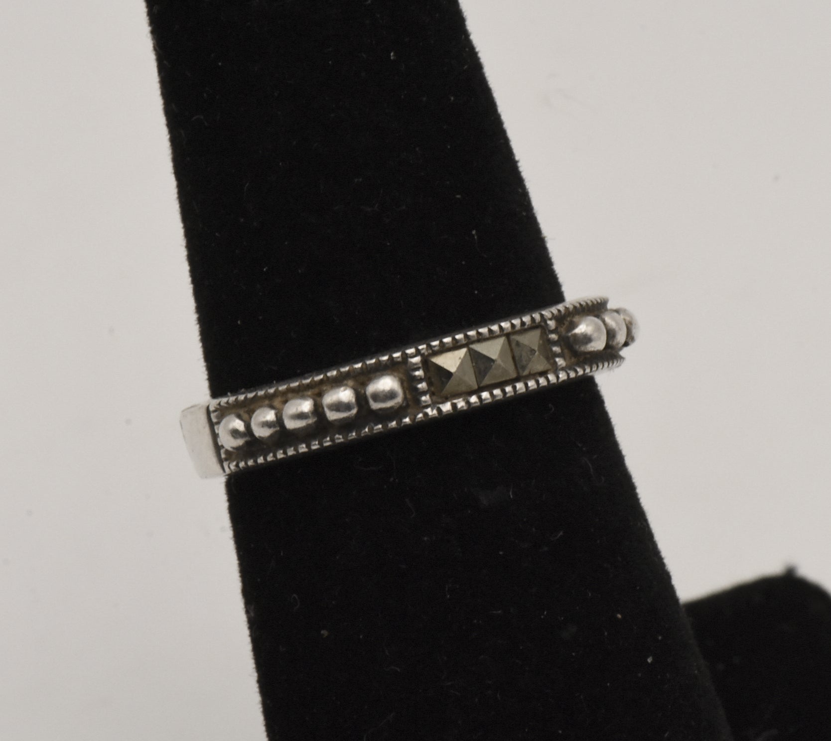 Judith Jack - Sterling Silver and Marcasite Band - Size 5.75
