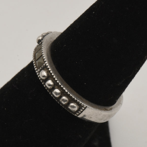 Judith Jack - Sterling Silver and Marcasite Band - Size 5.75