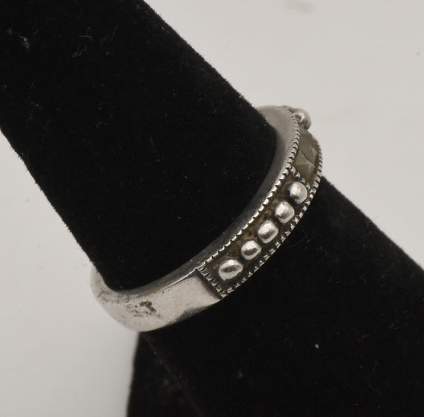 Judith Jack - Sterling Silver and Marcasite Band - Size 5.75