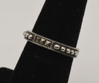 Judith Jack - Sterling Silver and Marcasite Band - Size 5.75