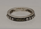 Judith Jack - Sterling Silver and Marcasite Band - Size 5.75