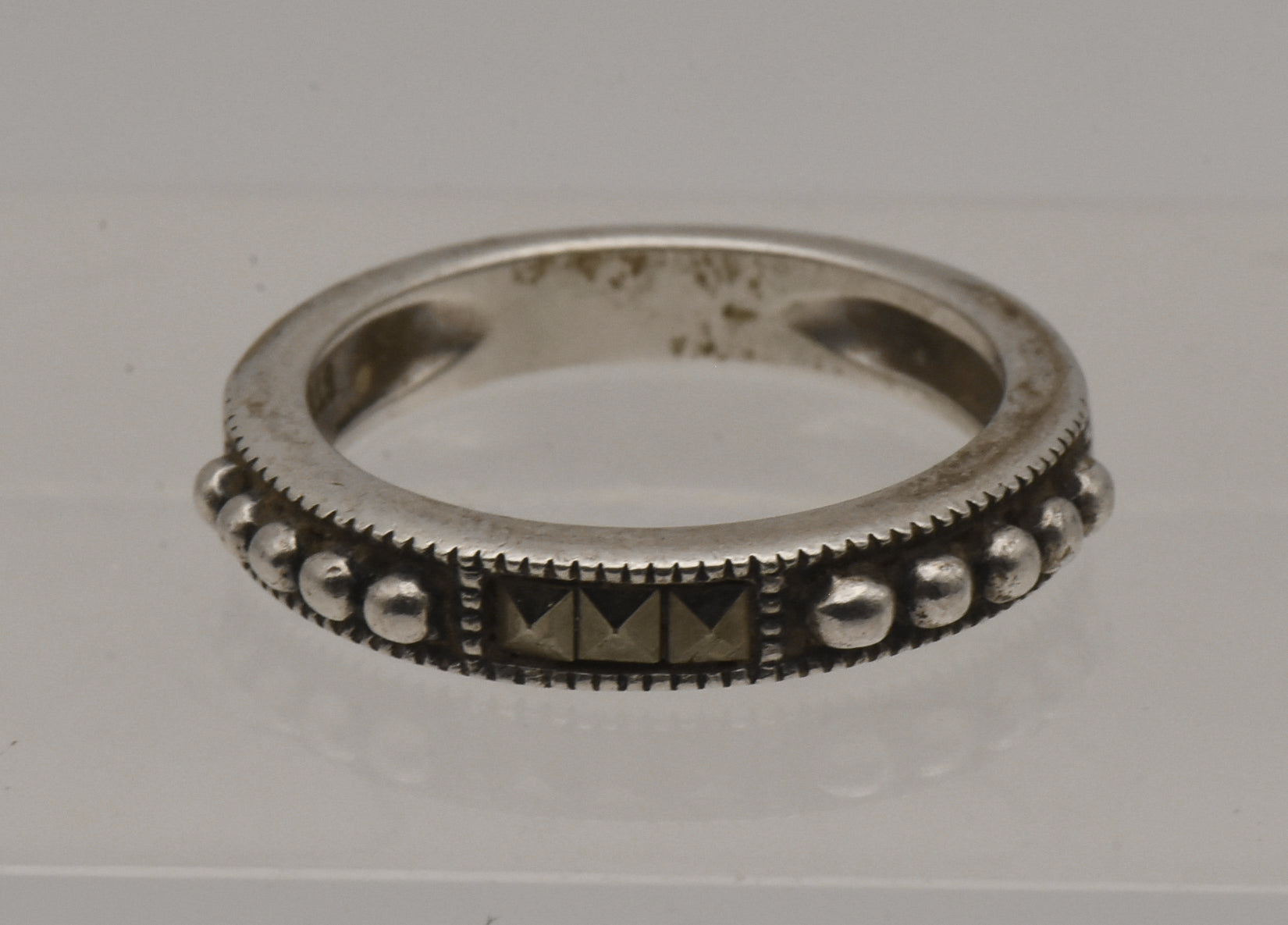 Judith Jack - Sterling Silver and Marcasite Band - Size 5.75
