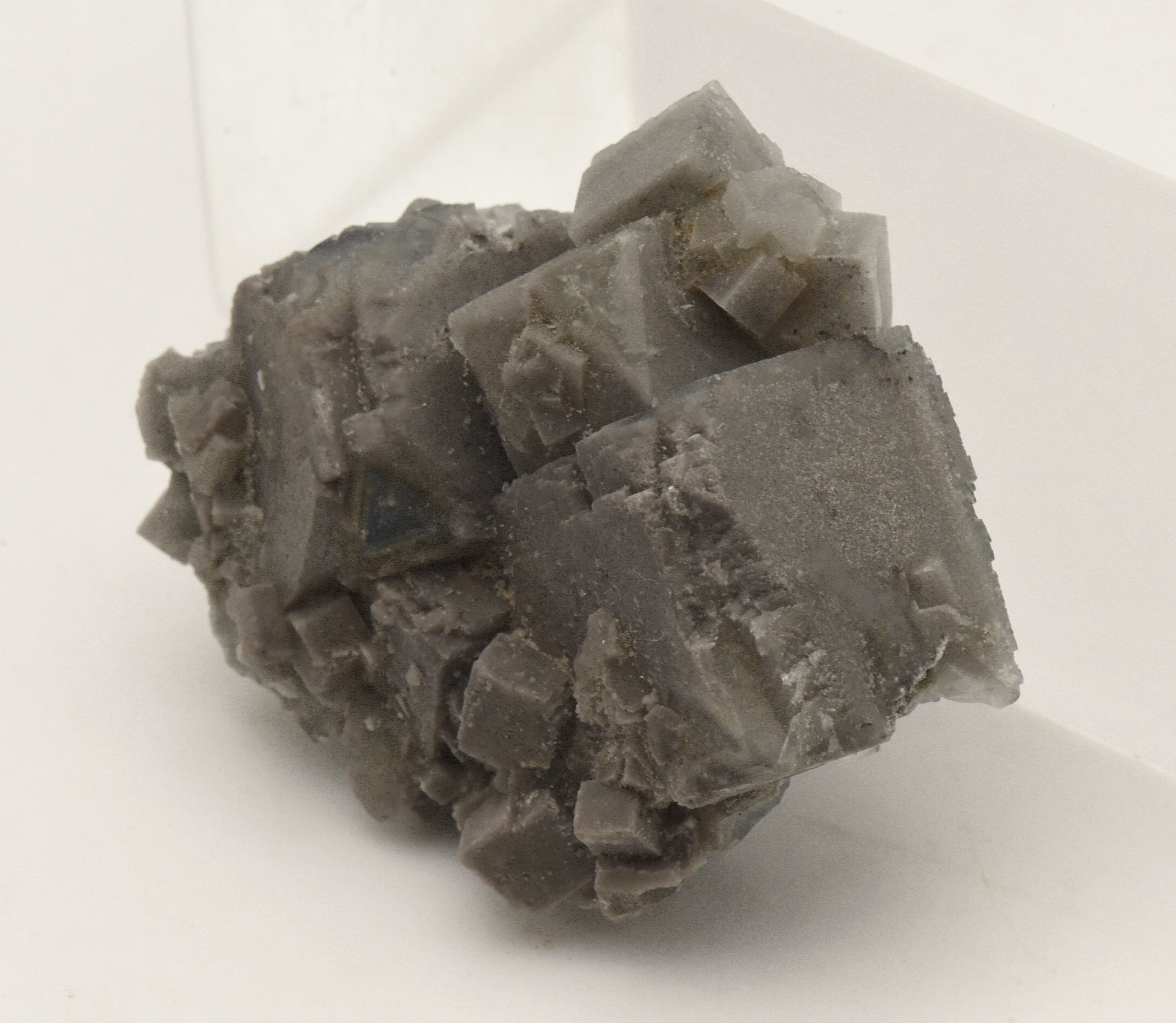 Blue Gray Fluorite Crystal Cluster Mineral Specimen - Austria