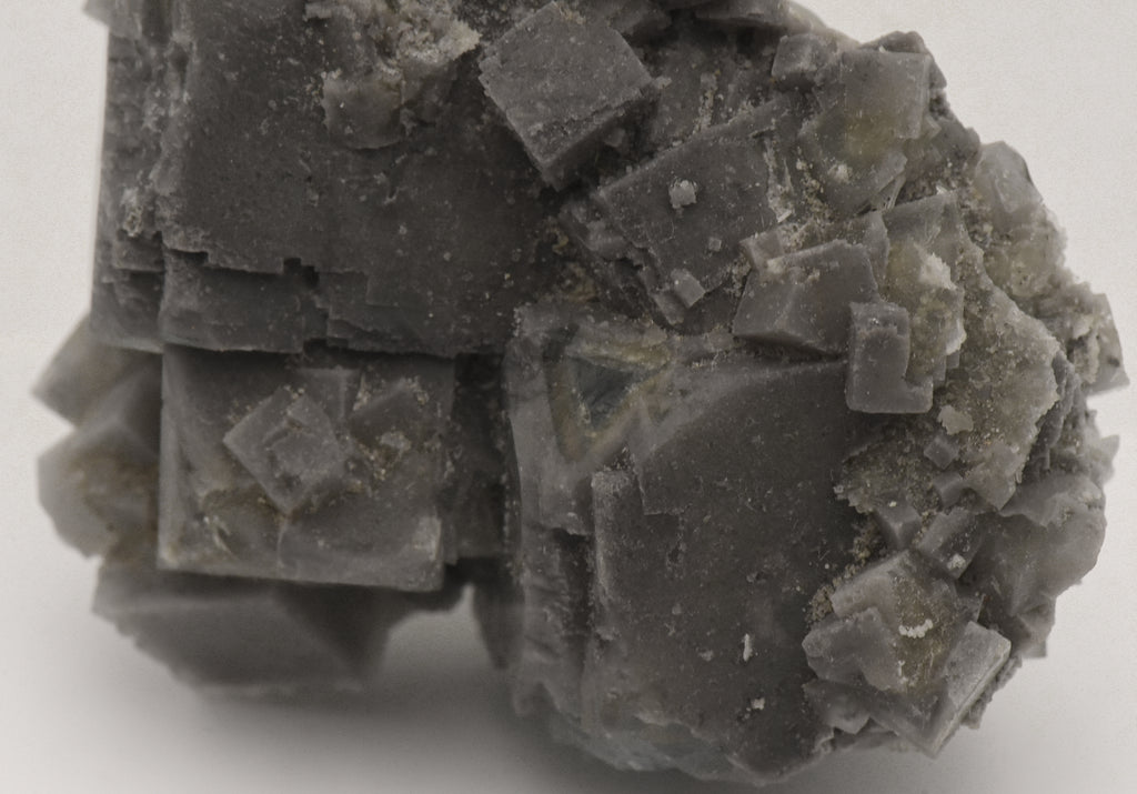 Blue Gray Fluorite Crystal Cluster Mineral Specimen - Austria