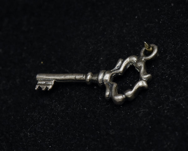 Vintage Sterling Silver Key Charm