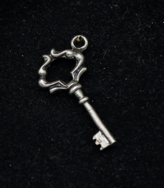 Vintage Sterling Silver Key Charm