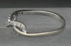 Vintage 10k White Gold with Diamonds Ring - Size 7