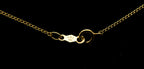 Vintage 14k and Diamond Knot Chain Necklace - 15.5"