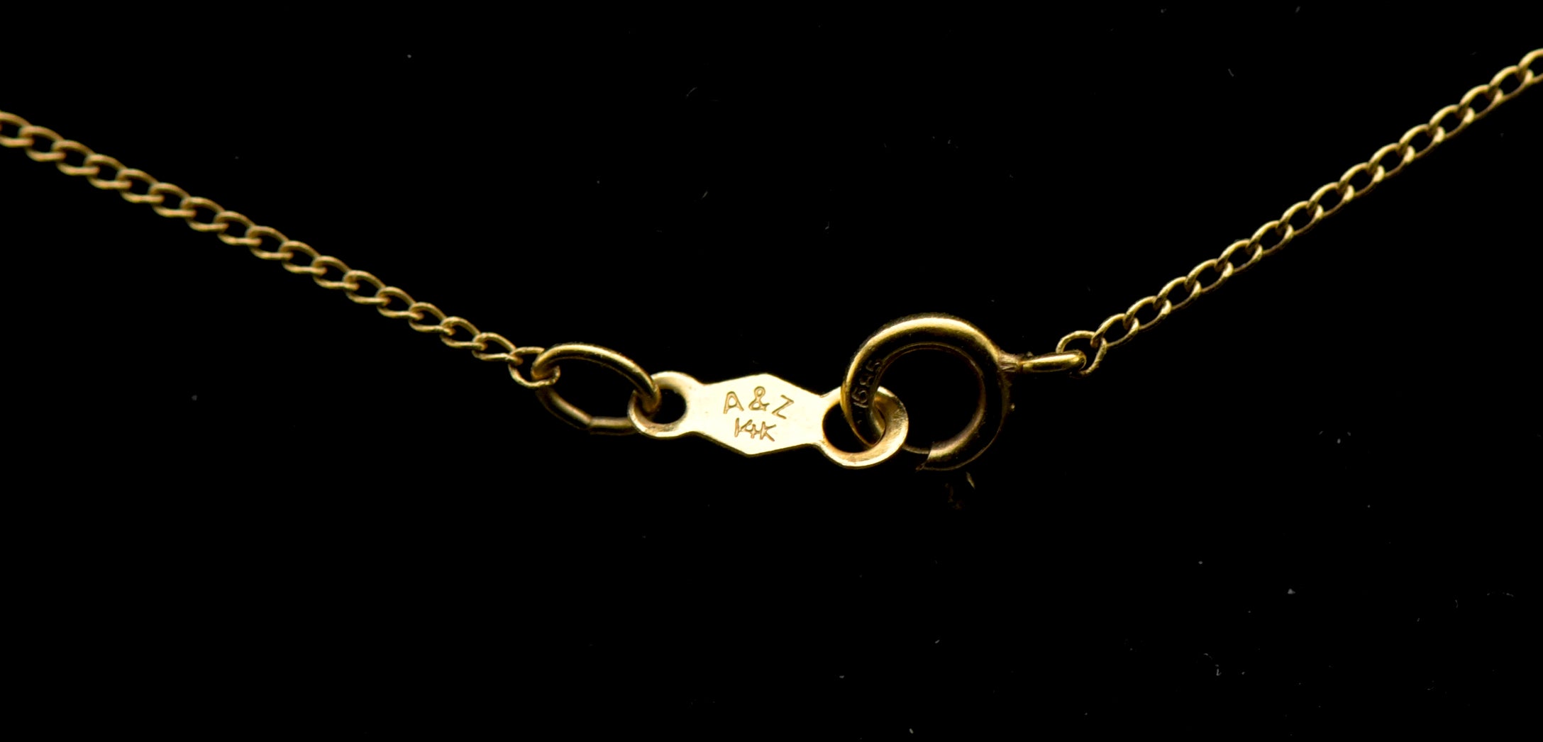 Vintage 14k and Diamond Knot Chain Necklace - 15.5"