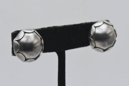 La Paglia - Vintage Sterling Silver Screw Back Earrings
