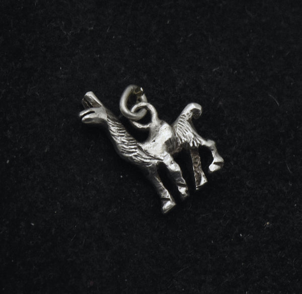 Vintage Sterling Silver Llama Charm