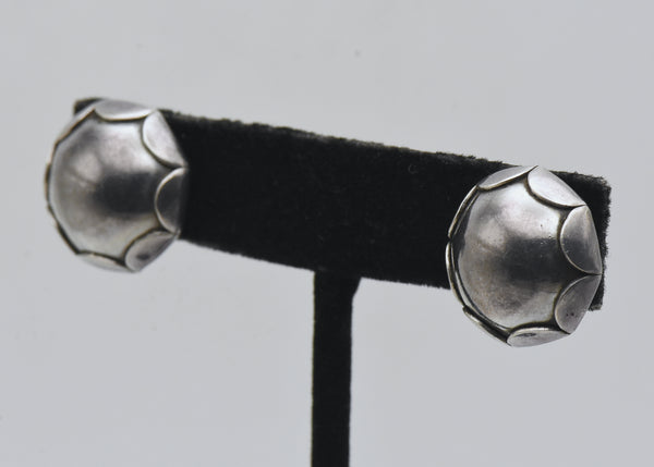 La Paglia - Vintage Sterling Silver Screw Back Earrings