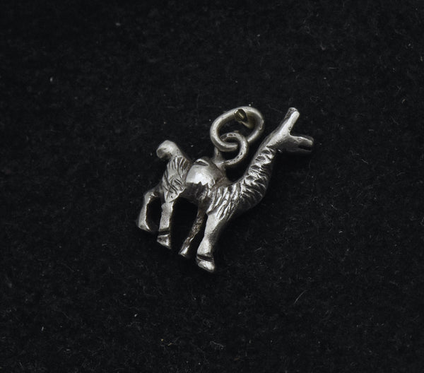 Vintage Sterling Silver Llama Charm