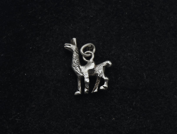 Vintage Sterling Silver Llama Charm