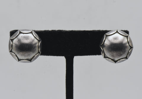 La Paglia - Vintage Sterling Silver Screw Back Earrings