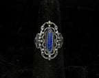 Vintage Sterling Silver Lapis Lazuli Ring - Size 5.25