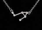 Vintage Libra Constellation Pendant Necklace