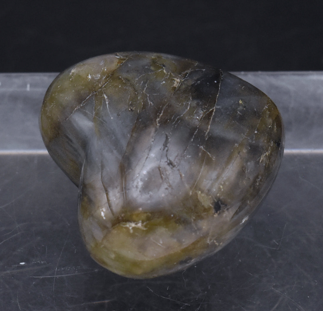 Carved Labradorite Heart