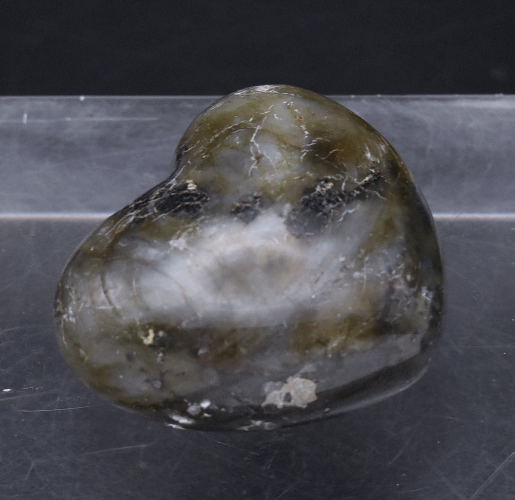 Carved Labradorite Heart