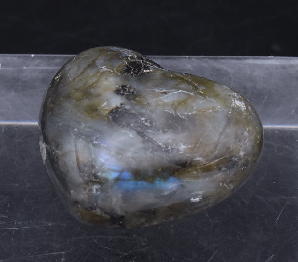 Carved Labradorite Heart