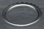 Lafonn - Vintage Sterling Silver Synthetic Pink Sapphire Band - Size 7