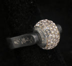 Lovelinks - Vintage Sterling Silver Interchangeable Pink Beads Ring - Size 6.25