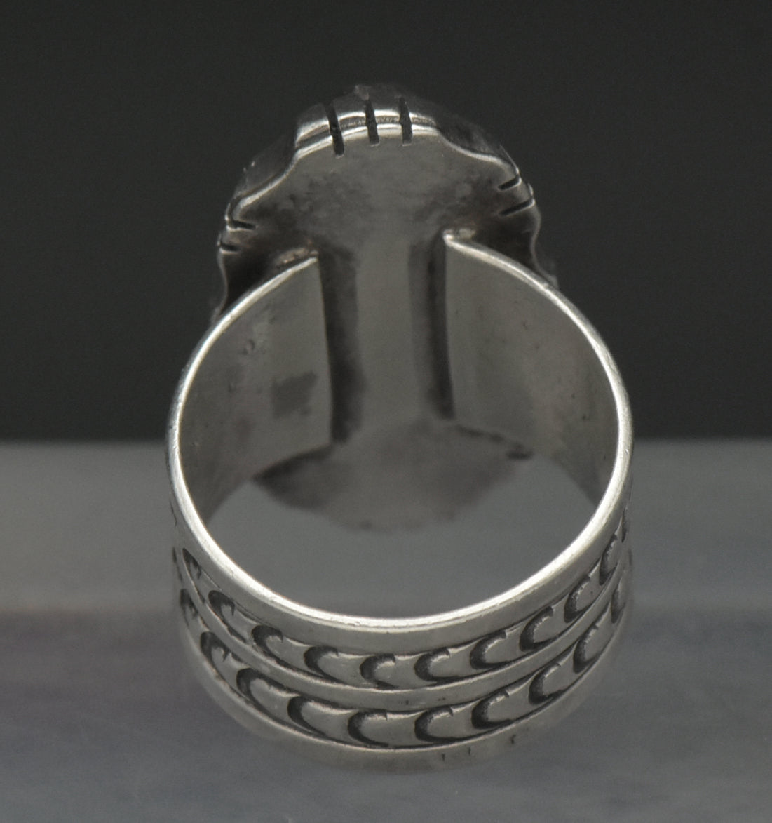 Nila Cook Johnson - Vintage Handmade Sterling Silver Lapis Lazuli Ring - Size 6.75