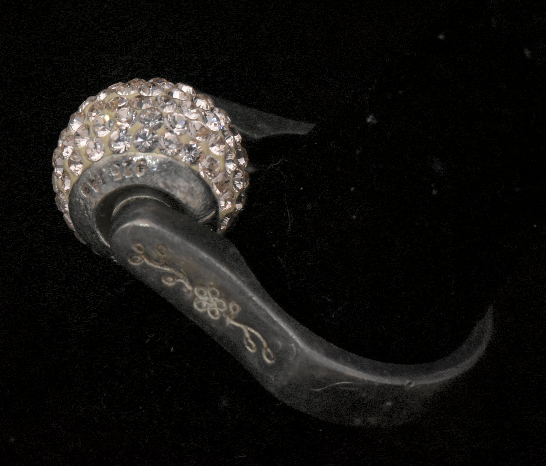 Lovelinks - Vintage Sterling Silver Interchangeable Pink Beads Ring - Size 6.25
