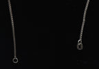 Vintage Italian Sterling Silver Box Link Chain Necklace - 26" MISSING CLASP