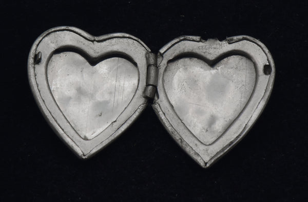 Vintage Sterling Silver Heart Locket - DAMAGE