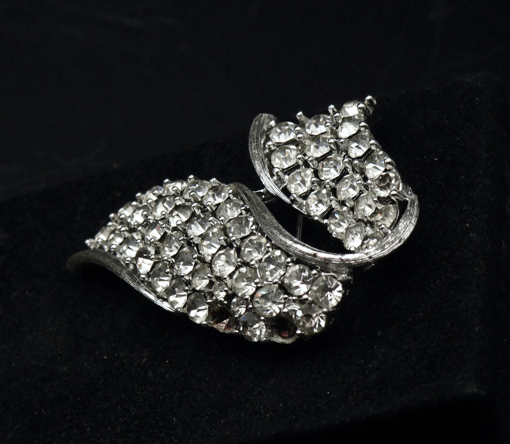 Lisner - Vintage Rhinestone Brooch AS IS
