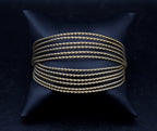 Lanvin - Vintage Gold Tone Wire Cuff Bracelet