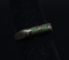 Vintage Handmade Sterling Silver Malachite Ring - Size 4.5 BROKEN