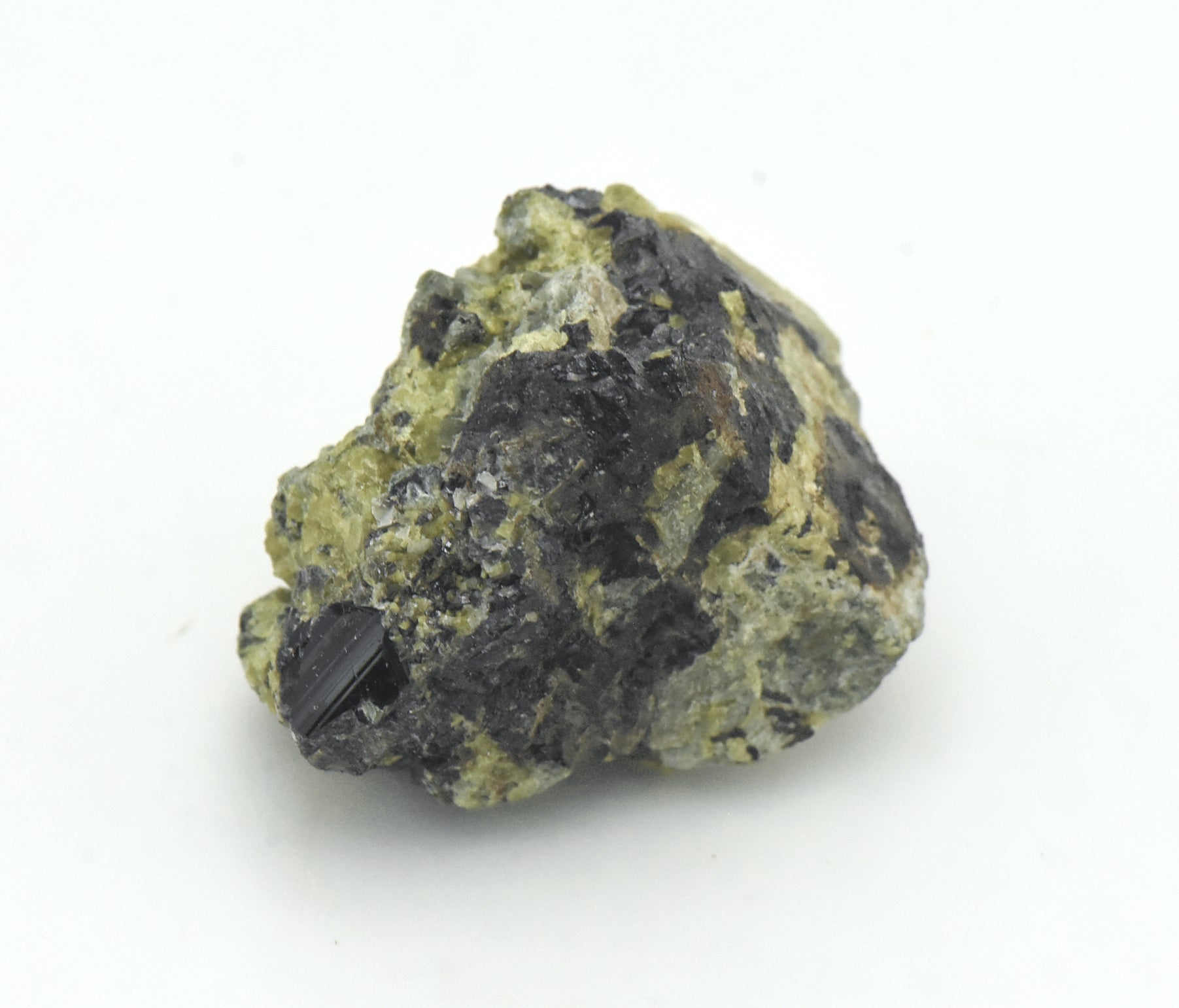 Magnetite with Epidote Crystal Cluster Mineral Specimen - Afghanistan
