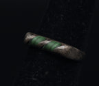 Vintage Handmade Sterling Silver Malachite Ring - Size 4.5 BROKEN