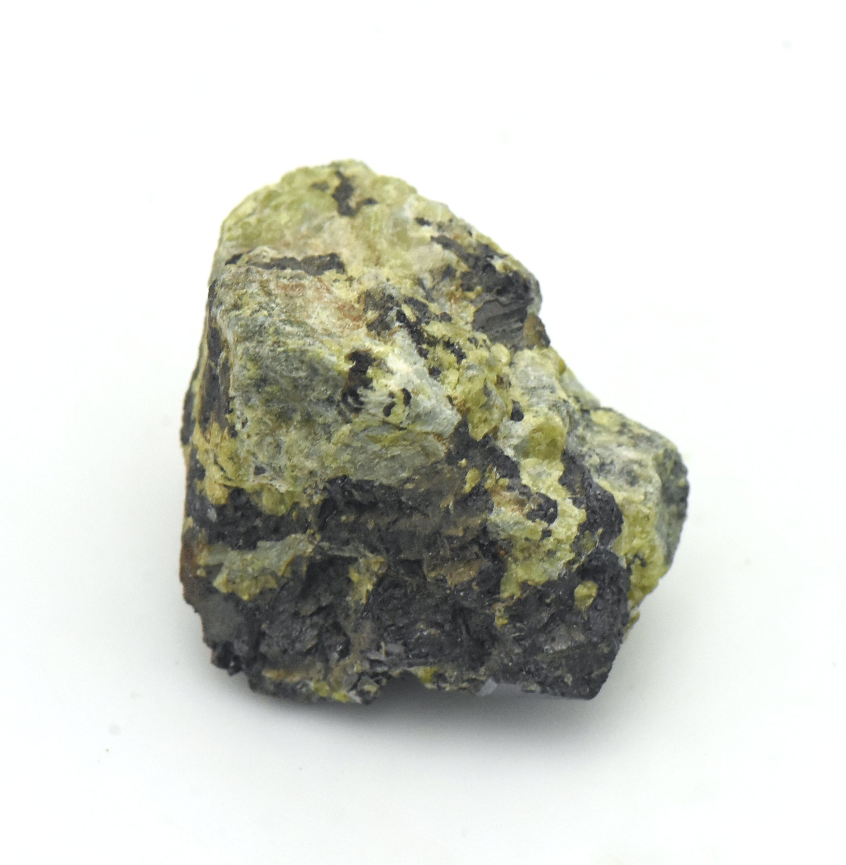 Magnetite with Epidote Crystal Cluster Mineral Specimen - Afghanistan