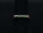 Vintage Handmade Sterling Silver Malachite Ring - Size 4.5 BROKEN