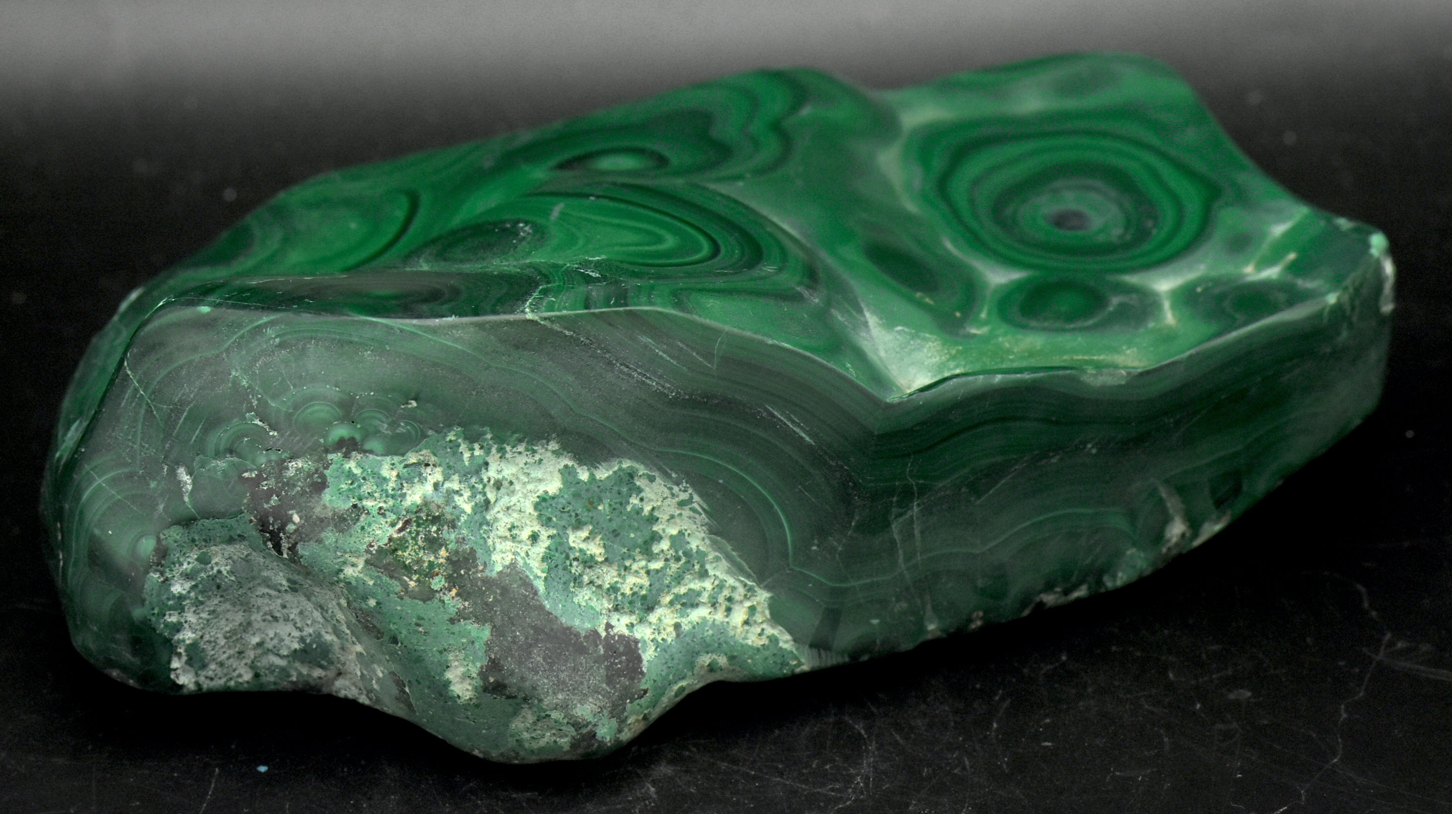 Malachite Polished Slab - 1.2kg