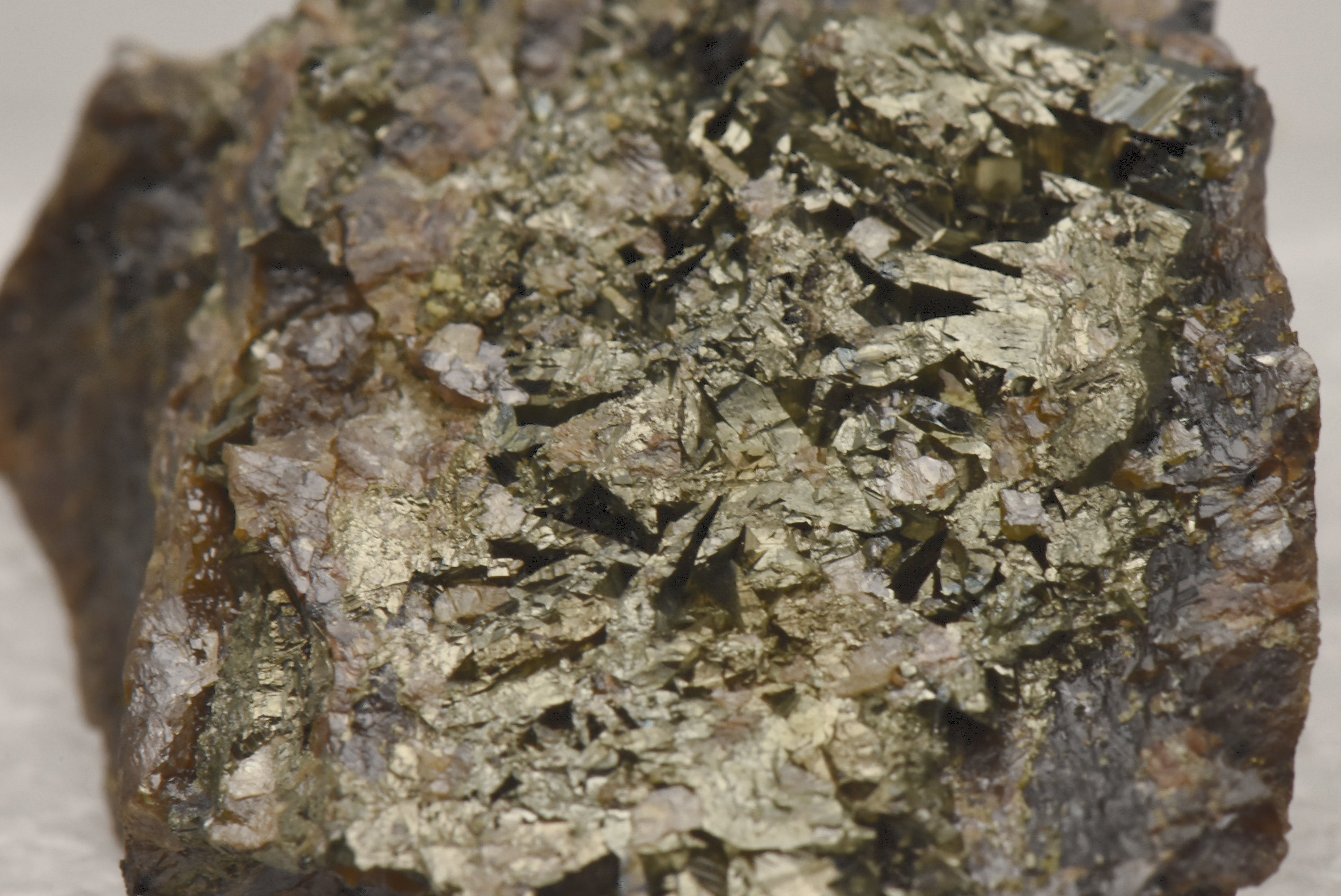 Marcasite on Sphalerite Thumbnail Specimen - Tennessee