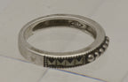 Judith Jack - Sterling Silver and Marcasite Band - Size 6 - MISSING STONES