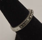 Judith Jack - Sterling Silver and Marcasite Band - Size 6 - MISSING STONES