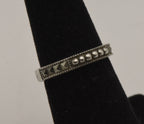 Judith Jack - Sterling Silver and Marcasite Band - Size 6 - MISSING STONES