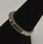 Judith Jack - Sterling Silver and Marcasite Band - Size 6 - MISSING STONES