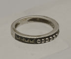 Judith Jack - Sterling Silver and Marcasite Band - Size 6 - MISSING STONES