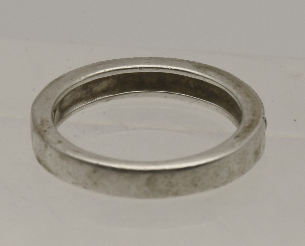 Judith Jack - Sterling Silver and Marcasite Band - Size 6 - MISSING STONES