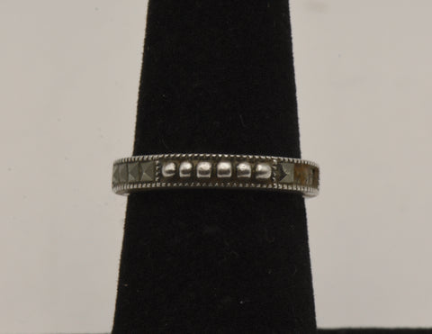 Judith Jack - Sterling Silver and Marcasite Band - Size 6 - MISSING STONES
